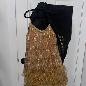 Alpine Bronze and Gold Sequin Dress